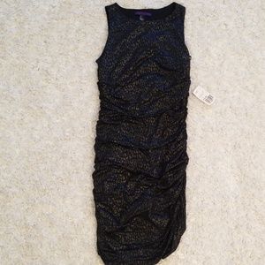 Black Silver Leopard Dress